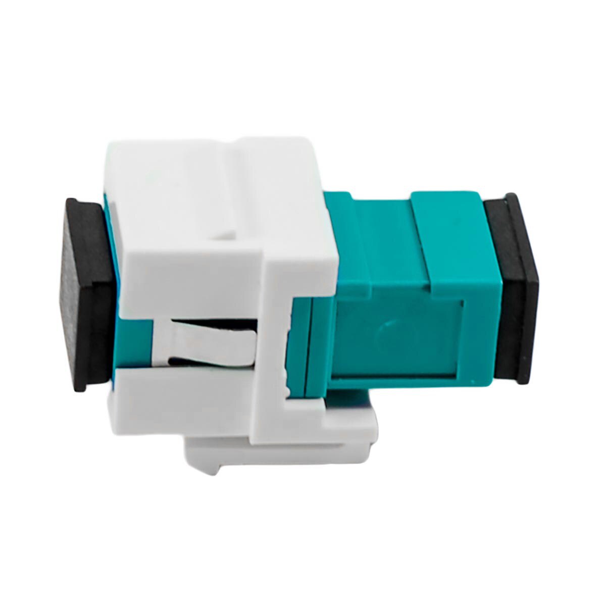 Fiber optic keystone insert, Simplex SC to SC, Multimode, White